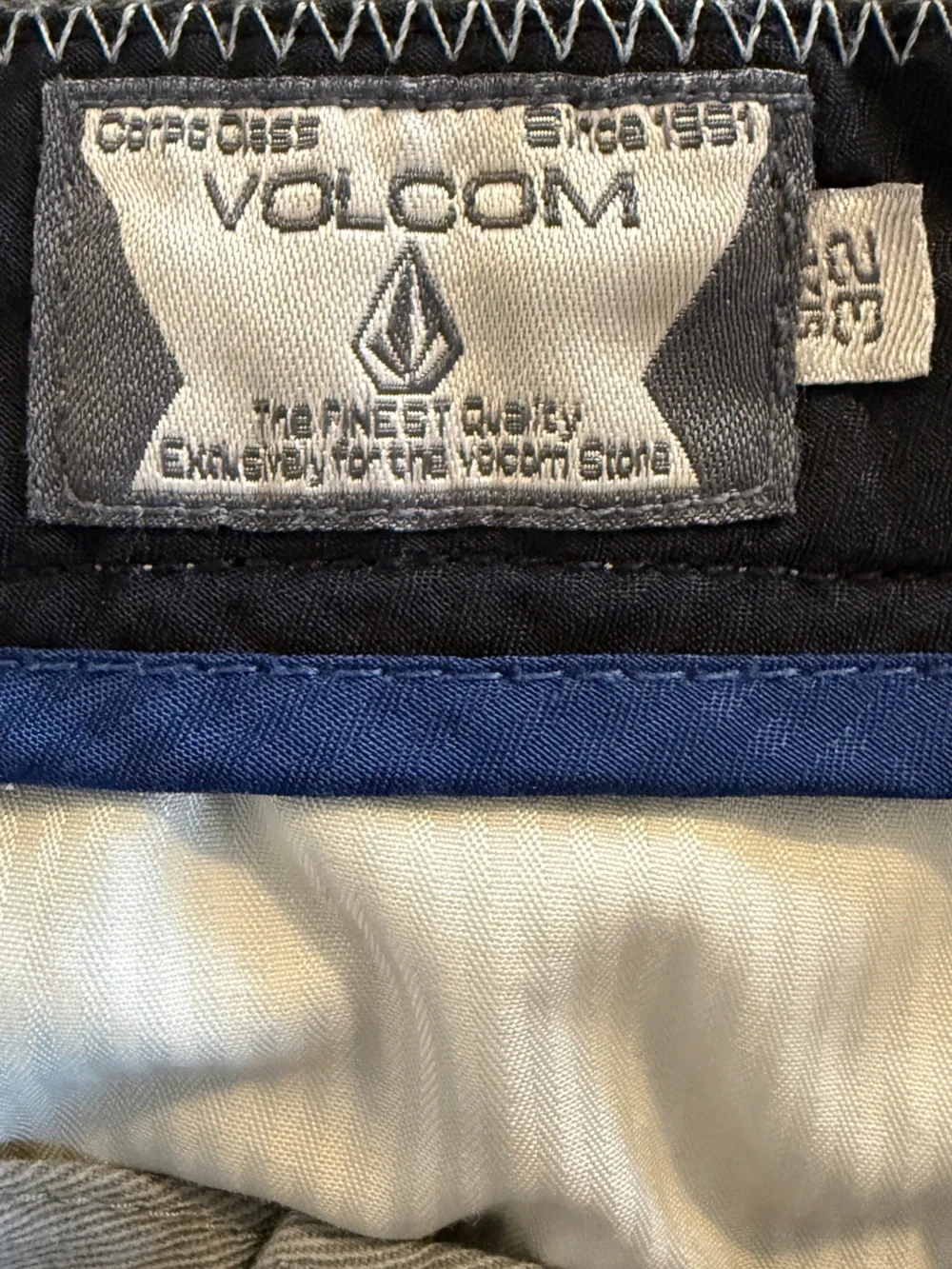 Volcom Frickin Modern Stretch Chino Shorts Gray Men’s Size 32 Casual Skate Golf